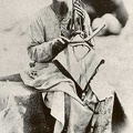 Ethiopian azmari with massenqo - 1868