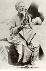 Ethiopian azmari with massenqo - 1868