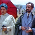 Emperor Haile Selassie and Queen Menen visiting a hospital